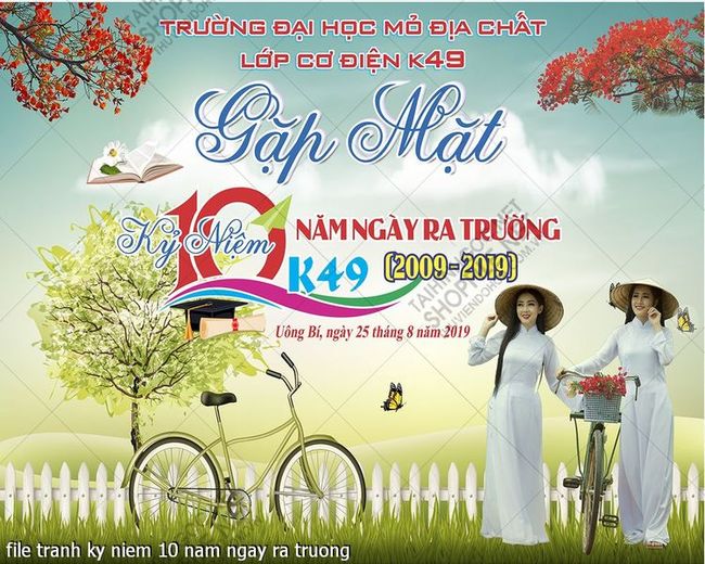 file tranh ky niem 10 nam ngay ra truong